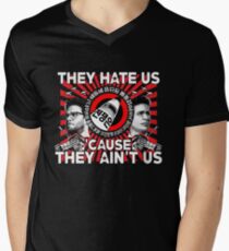 They Hate Us 'Cause They Ain't Us Men's V-Neck T-Shirt