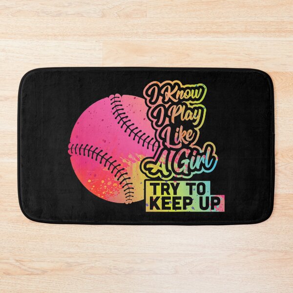 Item preview, I Know I Play Like A Girl Try To Keep Up Baseball Women Funny Gift Team Softball designed and sold by MichelSorour.