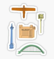 North East Themed Pattern Sticker
