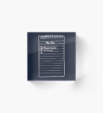 Todo List Acrylic Block