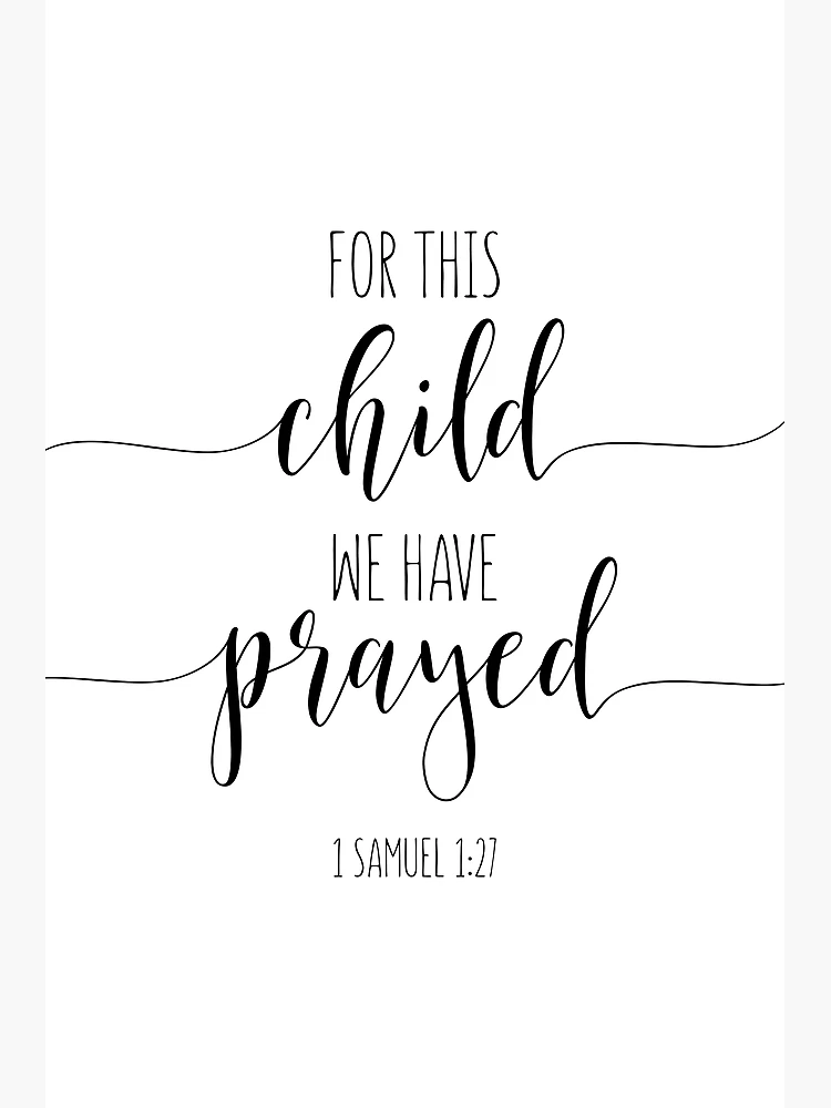 Boys' - Instant Message - For This Child We Have Prayed Baby Graphic One Piece