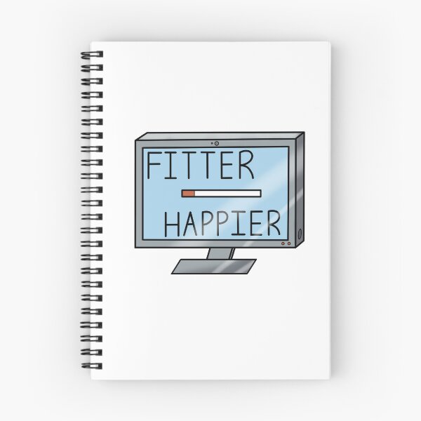 Item preview, Fitter Happier (OK Computer) designed and sold by Ahurkarts27.