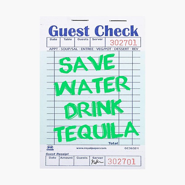 Item preview, waterrr - GUEST CHECK @NIKKISBLING_ designed and sold by nicolekap29.