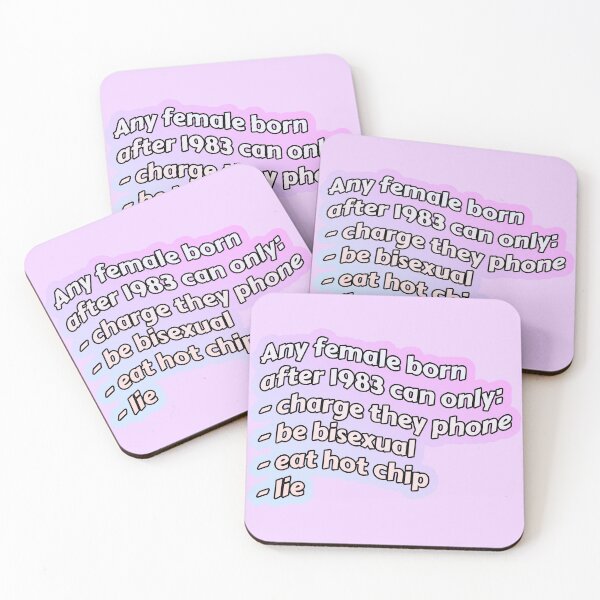 Item preview, Any Female Born After 1983 Copypasta Meme designed and sold by kosmicwaffle.