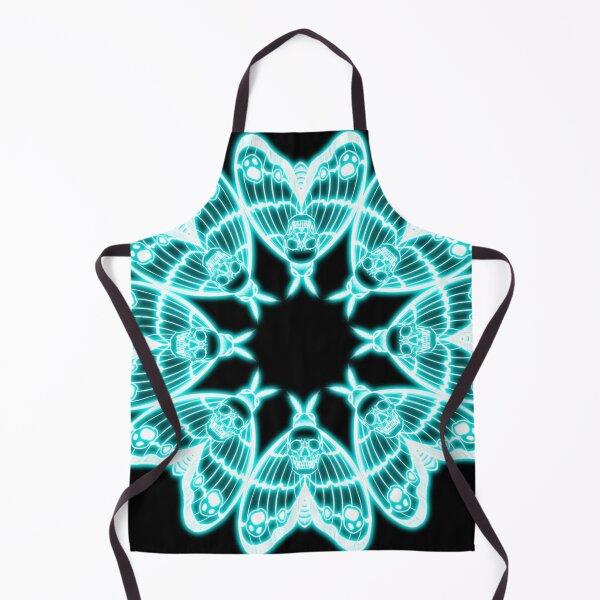 Item preview, neon deathmoth mandala designed and sold by johnalawtattoo.