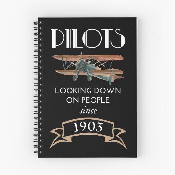 Item preview, Looking Down On People Since 1903 - PILOT, AEROSPACE & AERONAUTICAL ENGINEER JOKES, cool airplane on black background designed and sold by Kristina M.