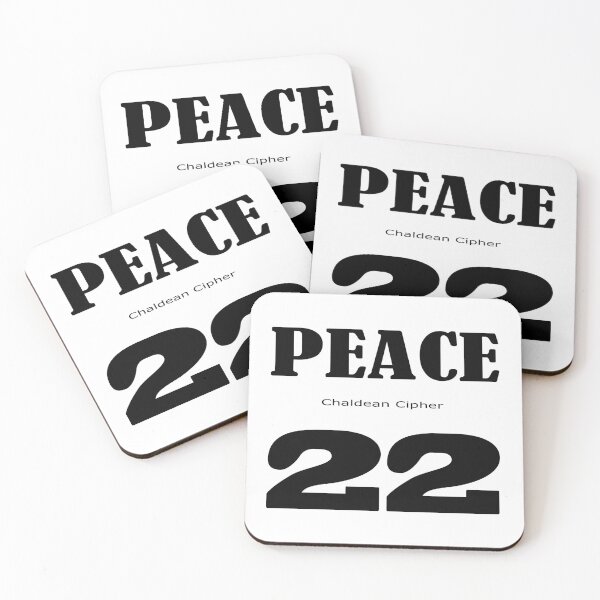 Item preview, Peace Chaldean cipher 22 designed and sold by Scrambledwords.