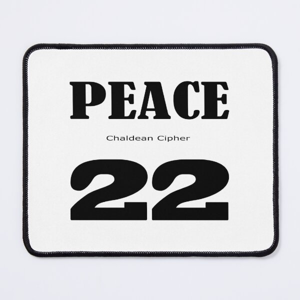 Item preview, Peace Chaldean cipher 22 designed and sold by Scrambledwords.
