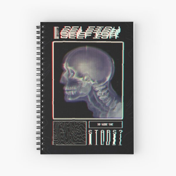 Isn't it SELFISH to hide the STARS? Skull Graphic Spiral Notebook