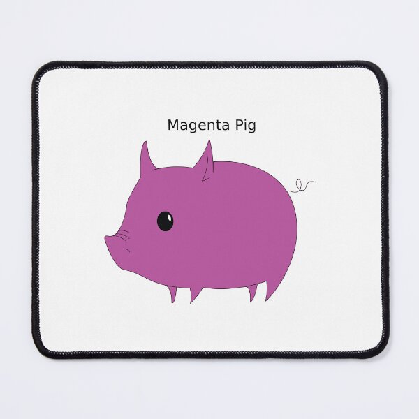 Item preview, Magenta pig vector designed and sold by binti163.