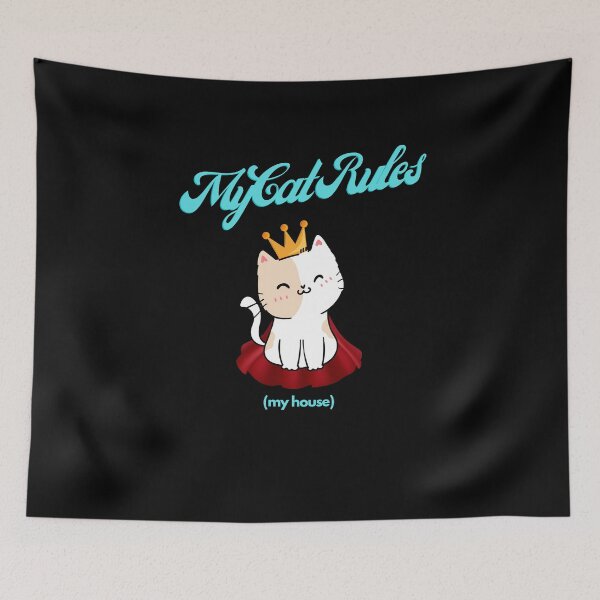 Item preview, My Cat Rules (my house) designed and sold by Hipnautical.