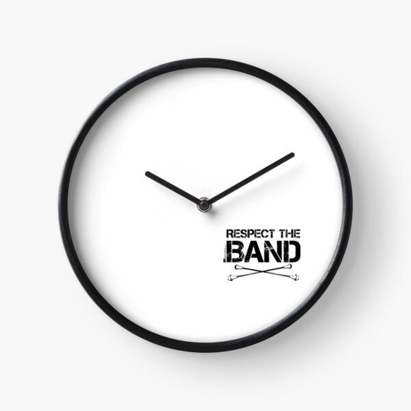 Respect The Band - Majorette (Black Lettering) Clock