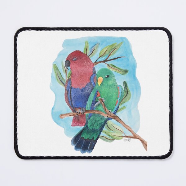 Item preview, Eclectus Parrots designed and sold by wonkiekneeart.