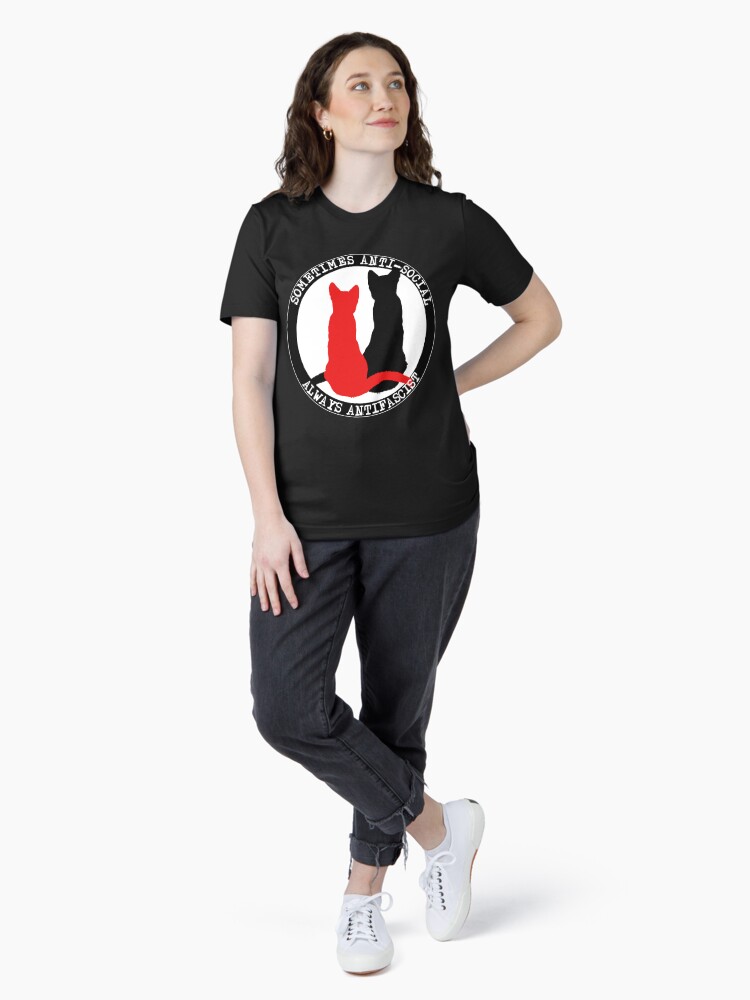 Thumbnail 4 of 7, Essential T-Shirt, Antifa cats designed and sold by RafaelJunger.