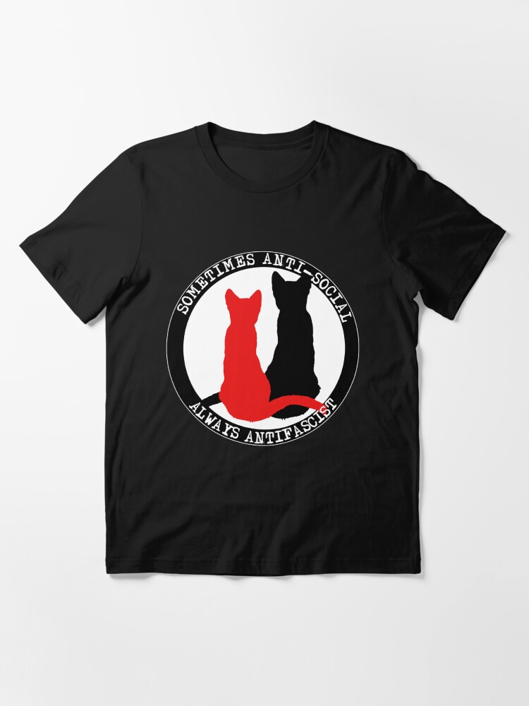 Thumbnail 3 of 7, Essential T-Shirt, Antifa cats designed and sold by RafaelJunger.