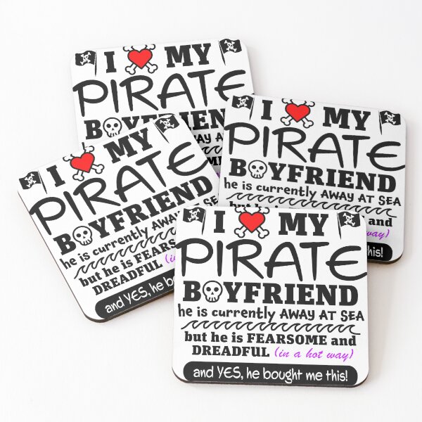 Item preview, I Heart My Pirate Boyfriend designed and sold by bestbookworm.