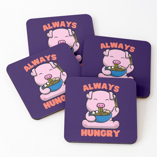Item preview, Always Hungry: Pig Loves Ramen, Hungry Pig designed and sold by Keep Smiling.