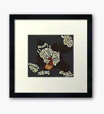Kongigram Framed Print