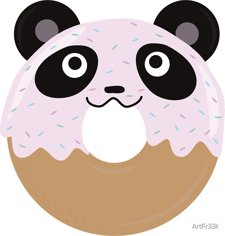  Panda  Donut  Stickers by ArtFr33k Redbubble