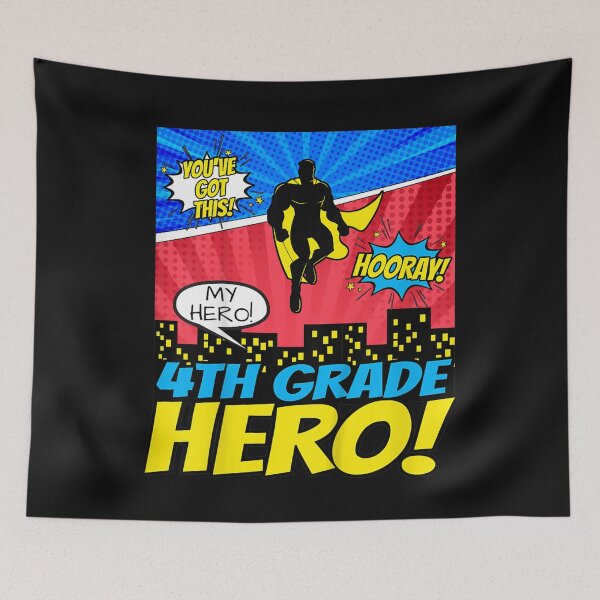 Item preview, Kids Back To School Superhero Comic Fourth 4th Grade Hero Boys T-Shirt designed and sold by Acton-Maran.
