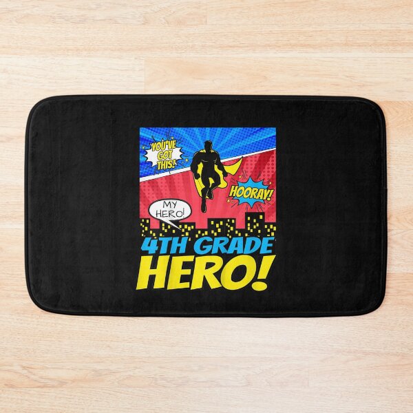 Artikelvorschau, Kids Back To School Superhero Comic Fourth 4th Grade Hero Boys T-Shirt entworfen und verkauft von Acton-Maran.
