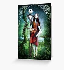 JACK AND SALLY A STRANGE AND WONDERFUL LOVE Greeting Card