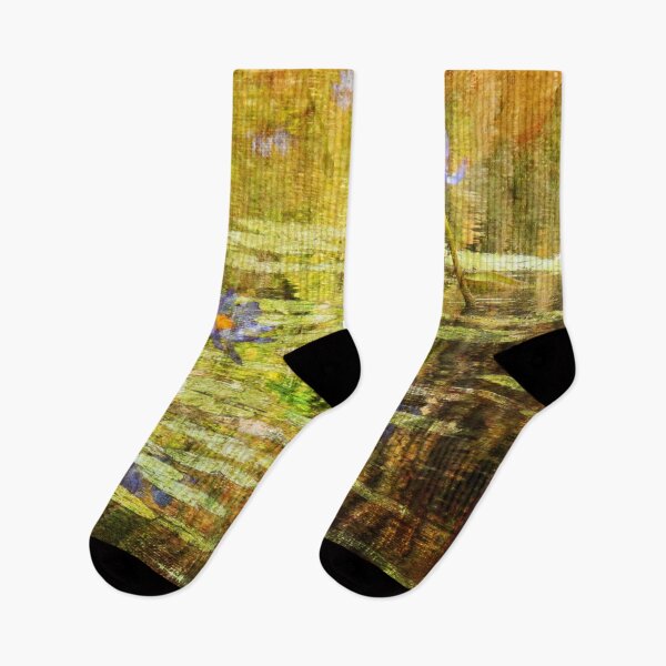 Item preview, Textured Water Lilies designed and sold by Marilyn Harris.