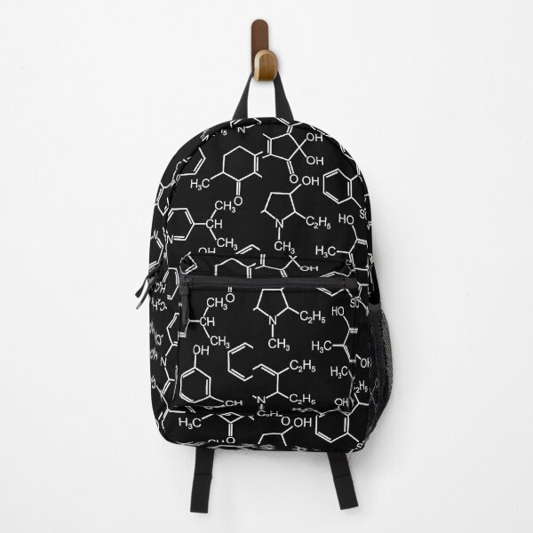 Item preview, Chemistry Chemical bond study material designs pattern background black designed and sold by artisticfive.