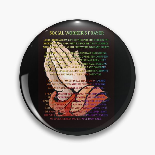 Item preview, social workers prayer designed and sold by Garnettee.