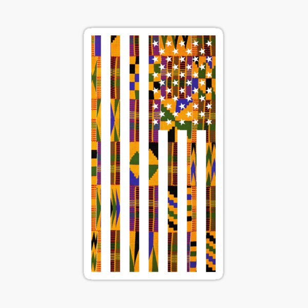 African American Flag Sticker