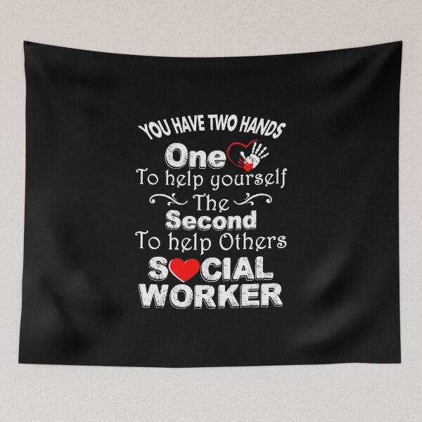 Item preview, You have two hands-Social worker designed and sold by Garnettee.