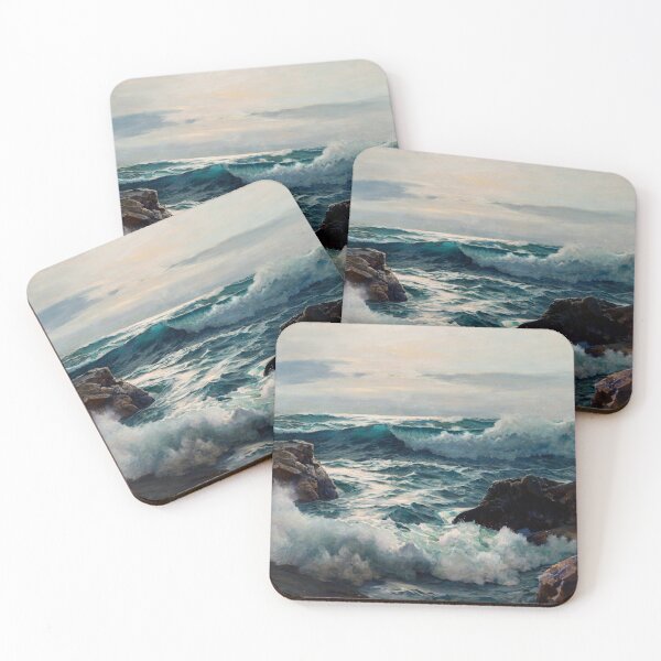 Item preview, The Invading Surf by Frederick Judd Waugh  designed and sold by LoveSeasonz.