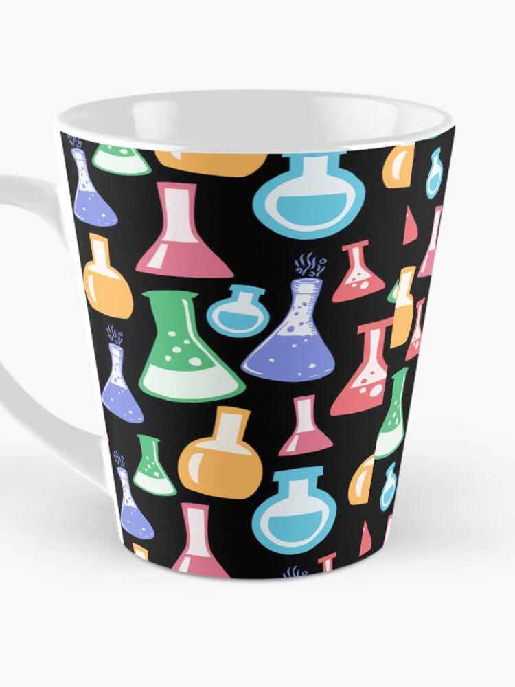Thumbnail 3 of 4, Coffee Mug, Chemistry Flask Design Pattern designed and sold by artisticfive.