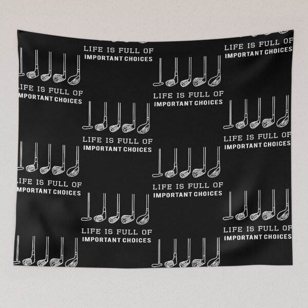 Item preview, Funny Golf, Life is Full of Important Choices, Golf Gift for Golfers designed and sold by Rafaelame09.