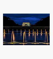 The Lincoln Memorial from the WWII Memorial Photographic Print