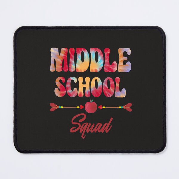 Item preview, Middle School Squad Teacher Black to School Colorful Tie Dye Letter Print T Shirt  designed and sold by AUAINO.