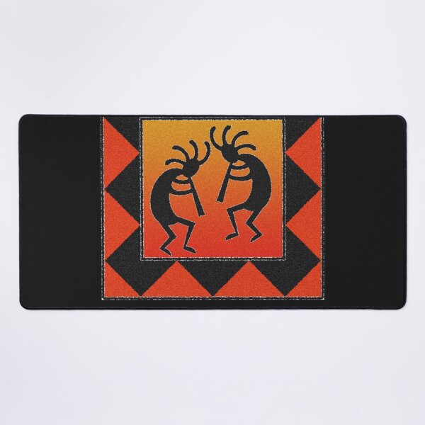 Item preview, Kokopelli Red Orange Desert Sunset designed and sold by Yvonnlauza.