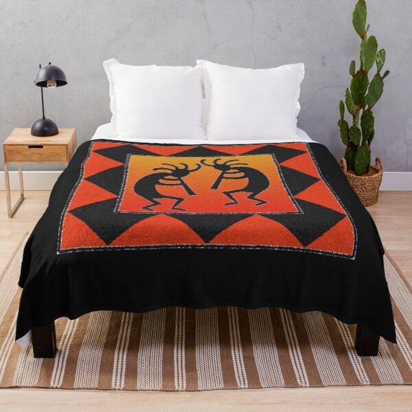 Item preview, Kokopelli Red Orange Desert Sunset designed and sold by Yvonnlauza.