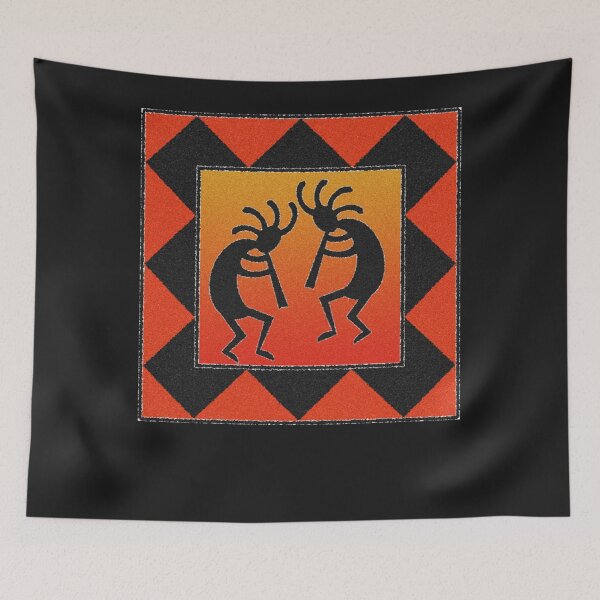 Artikelvorschau, Kokopelli Rot-Orange-Wüsten-Sonnenuntergang entworfen und verkauft von Yvonnlauza.