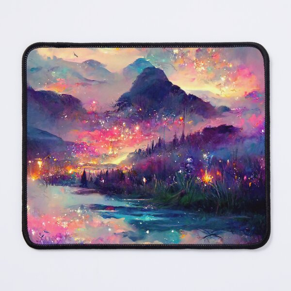 Item preview, Fae Realm Mountain River designed and sold by electricxbunny.