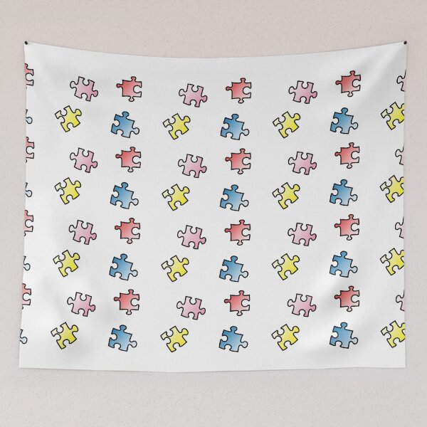 Item preview, Puzzled - Multi-colored Puzzle Pattern designed and sold by SouthShorePics.