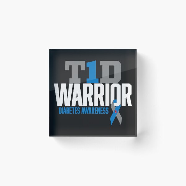 Item preview, T1D Warrior Type 1 Diabetes Awareness designed and sold by HelgaSchwarz.