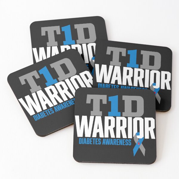 Item preview, T1D Warrior Type 1 Diabetes Awareness designed and sold by HelgaSchwarz.