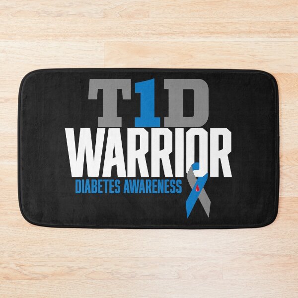 Item preview, T1D Warrior Type 1 Diabetes Awareness designed and sold by HelgaSchwarz.