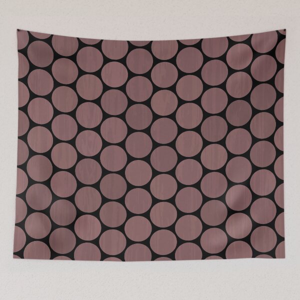 Item preview, Rose Taupe Circle Honeycomb designed and sold by risingrocket.