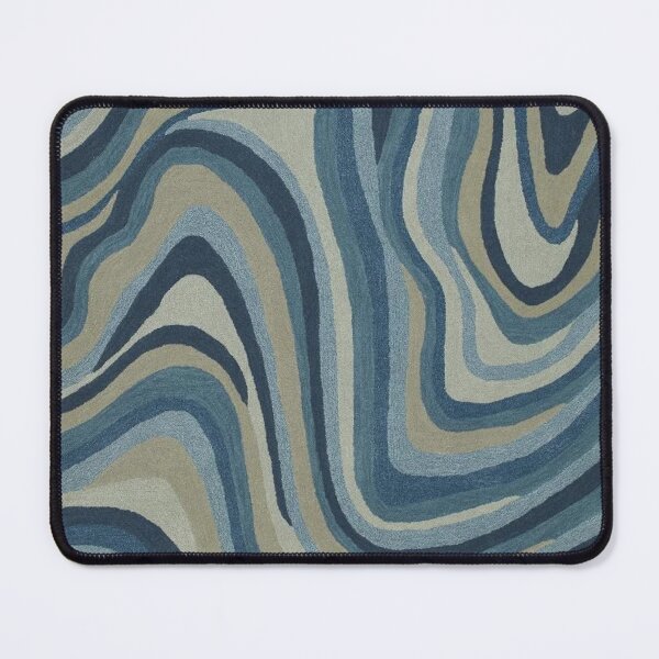 Item preview, Wavy Blue pattern designed and sold by noiramcreates.