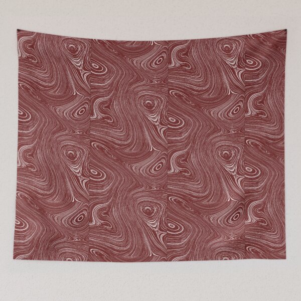 Item preview, Red and White Wavy Pattern designed and sold by noiramcreates.