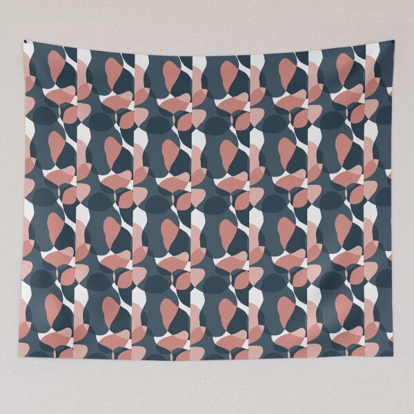 Item preview, Pink and Blue Bean Pattern designed and sold by noiramcreates.