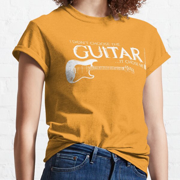 I Didn’t Choose The Electric Guitar (White Lettering) Classic T-Shirt