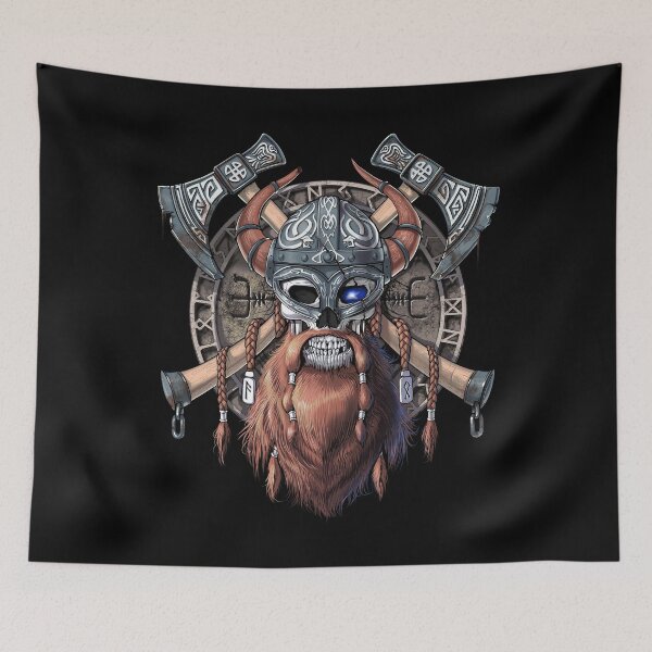 Item preview, Viking Warrior Skull designed and sold by underheaven.